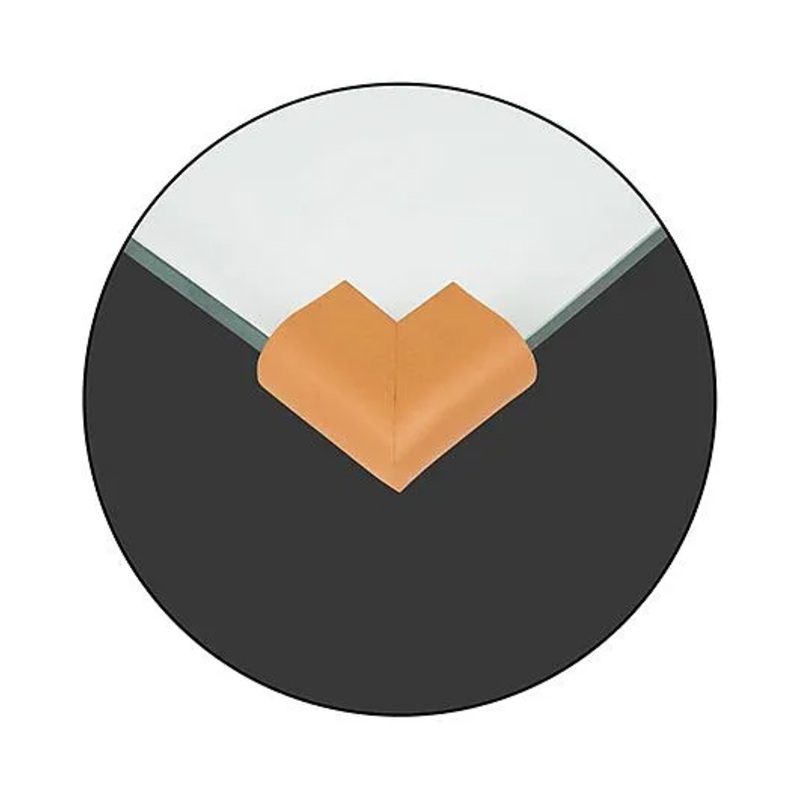 Safe-O-Kid U-Shaped Small Corner Cushions Pack of 12 – Light Brown