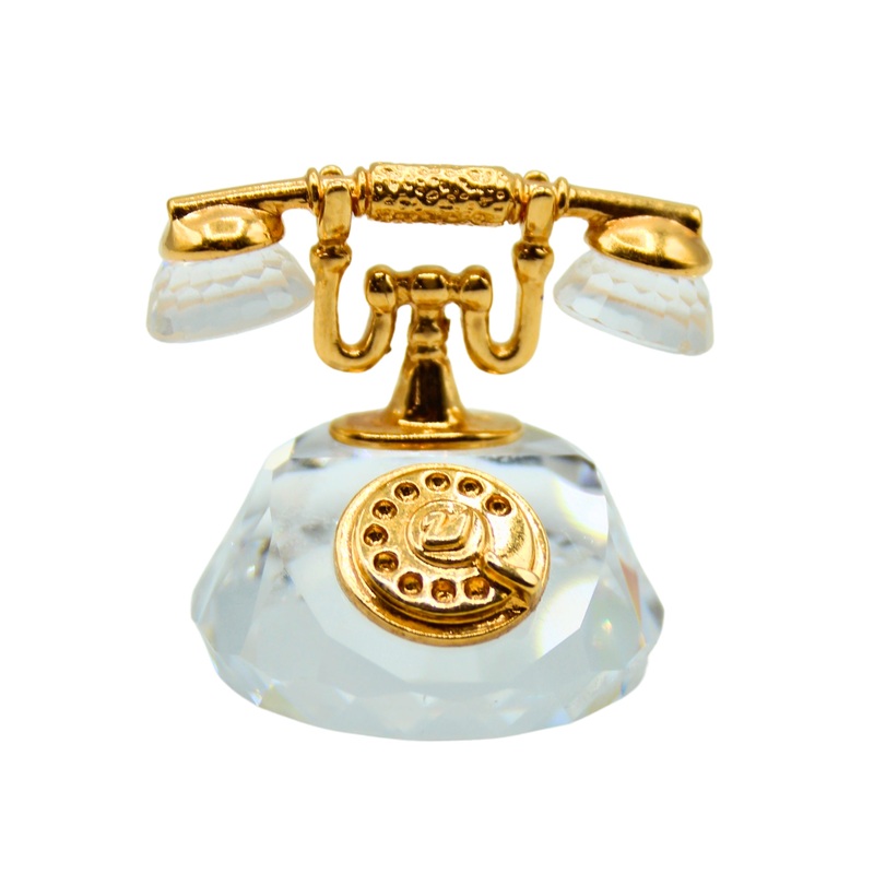 Swarovski Figurine: 180408 Gold Telephone