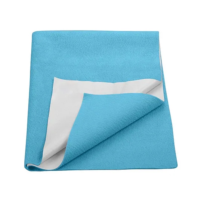 Trance Home Linen Supersoft Baby Dry Sheet Quick Dry Waterproof Baby Bed Protector Sheet for Kids- Medium, Aqua Blue