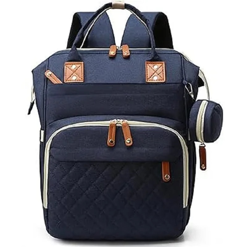 Winnies Waterproof Diaper Backpack For Mothers Travel, Multi Function Nappy Bags – Blue