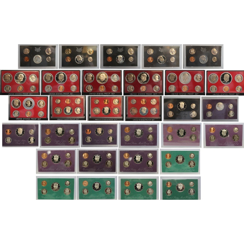 1968-1998 S Proof set Run CN-Clad 31 Sets 165 Coins