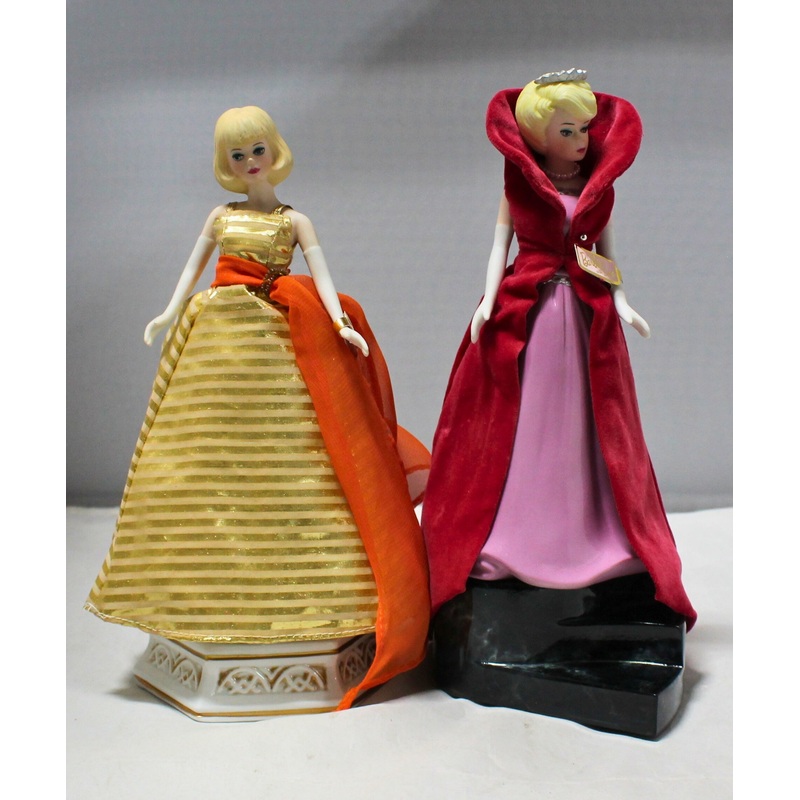 Lot of 2: Glamour Musical Figurines, Holiday Dance & Sophisticated Lady