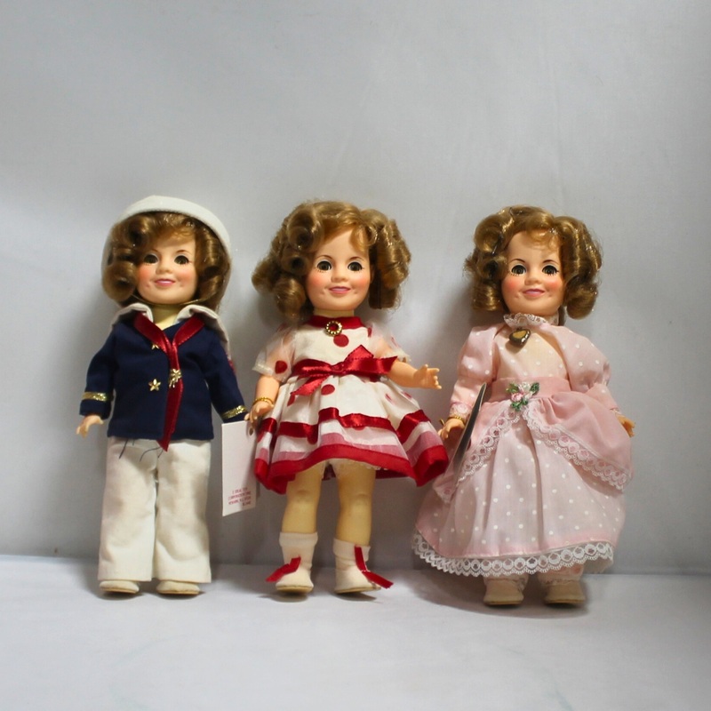 Lot of 3 Ideal Toy Corporation: Shirley Temple Dolls