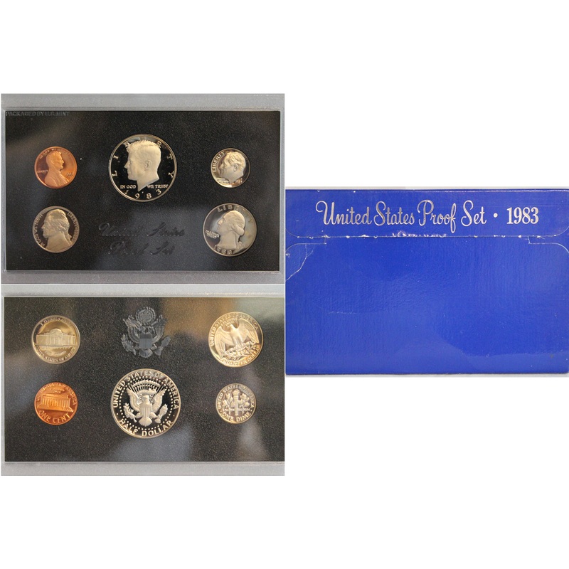 1983 Proof Set CN-Clad (OGP) 5 coins