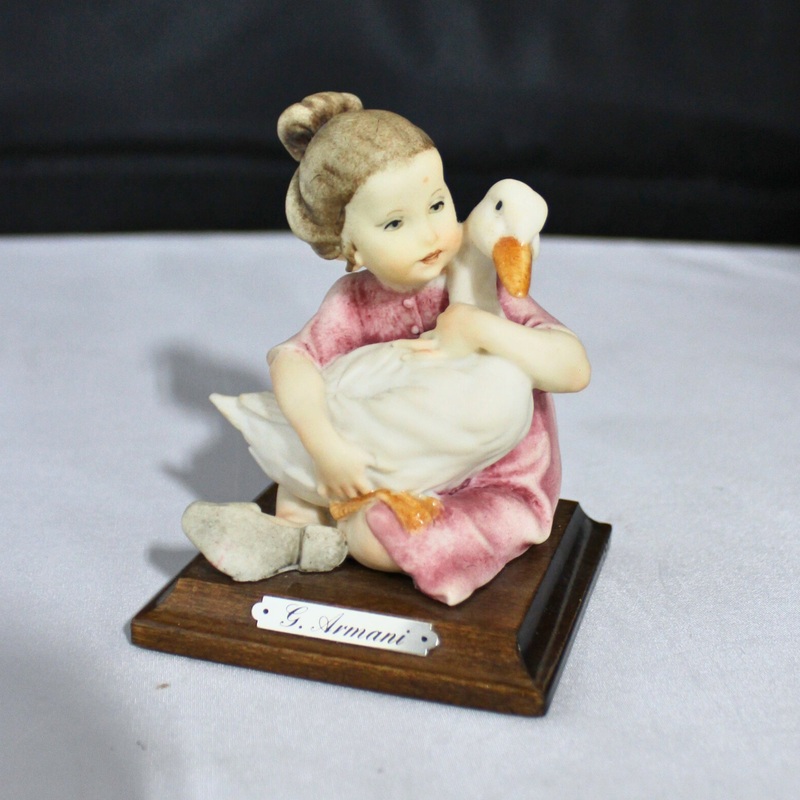 Giuseppe Armani Girl with Goose Figurine