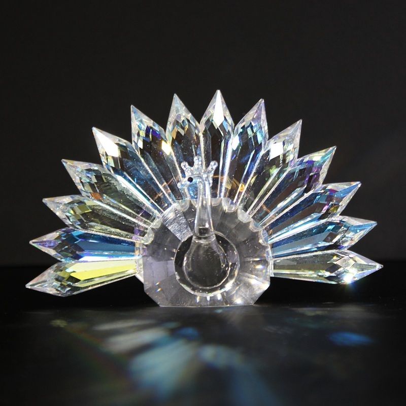 Vintage Iris Arc Rainbow Cut Crystal Peacock 1983 | No Box