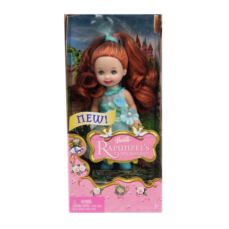 2005 Rapunzel’s Wedding Red Hair Flower Girl Kelly Barbie (J1021)