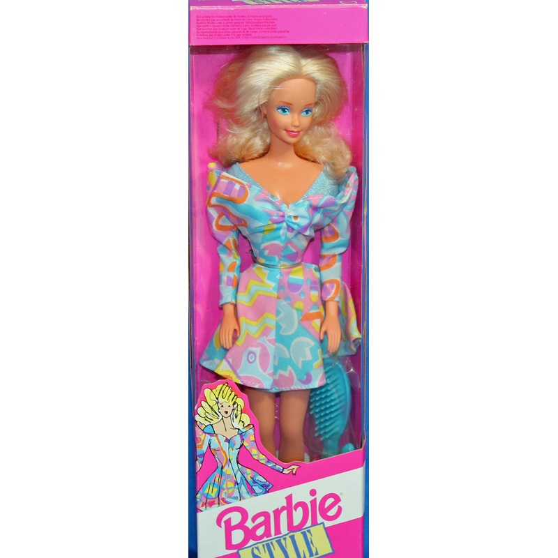 1992 Barbie Style Multi-Color Dress Barbie (2453)