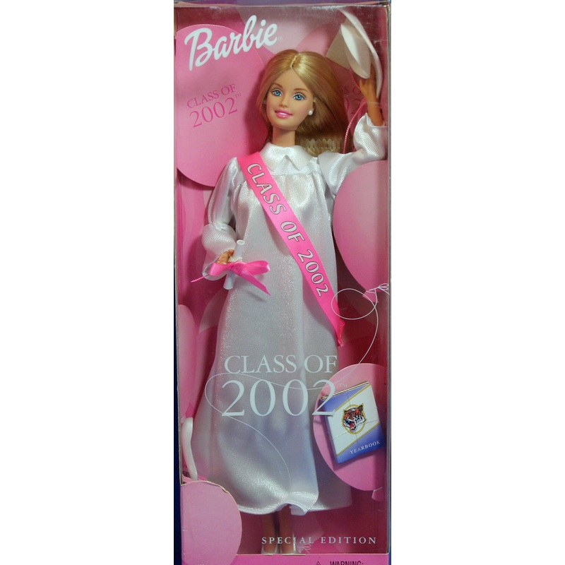 2002 Class of 2002 Graduation Barbie (50500) – White Gown