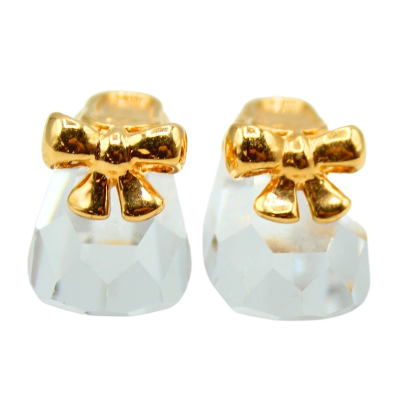 Swarovski Figurine: 209453 Gold Baby Shoes