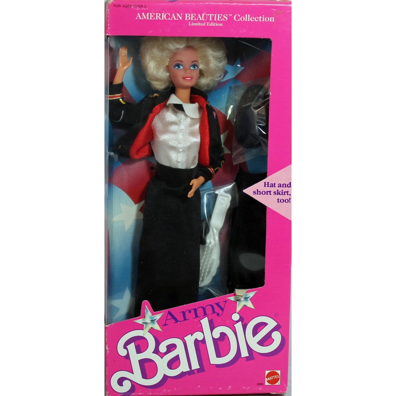 1989 American Beauties Army Barbie (3966)