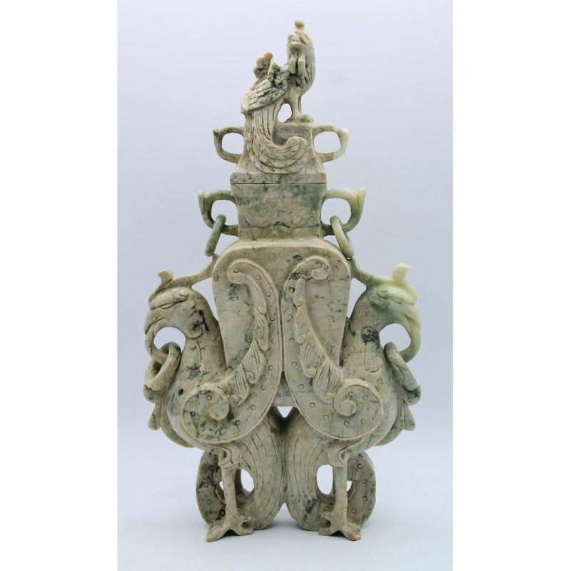 Vintage Stone Incense Burner | Broken Bird