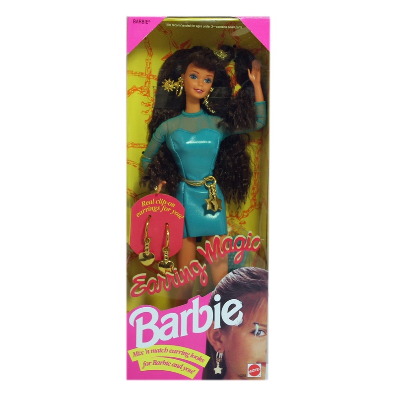 1992 Earring Magic Brunette Barbie (10255)