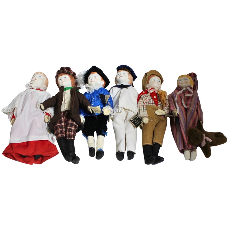Lot of 6 House of Nisbet: Boy Birthday Dolls