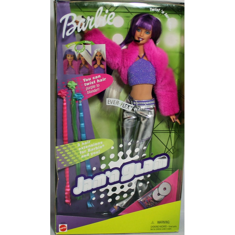 2001 Twist ‘n Turn Hair Jam ‘n Glam Barbie (50257)