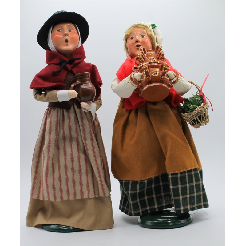 Byers Choice | Lot of 2: Holding Pottery & Holding Wassail Pot | No Box