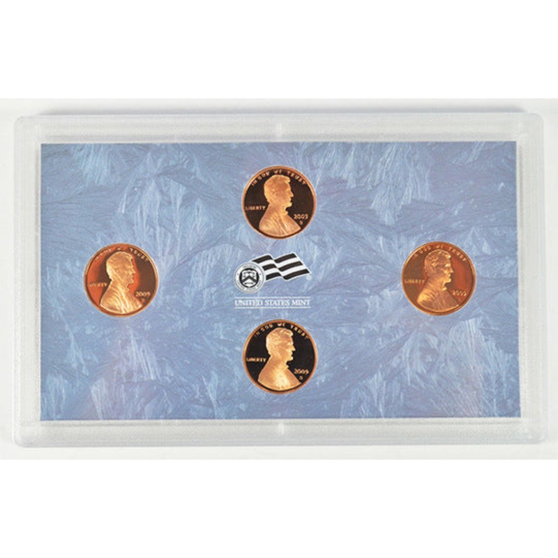 2009 Lincoln Bicentennial Cent Proof Set Partial Proof Set – 4 coins