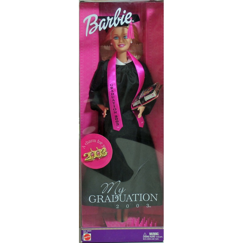 2003 My Graduation Barbie (56522b) – Black Gown