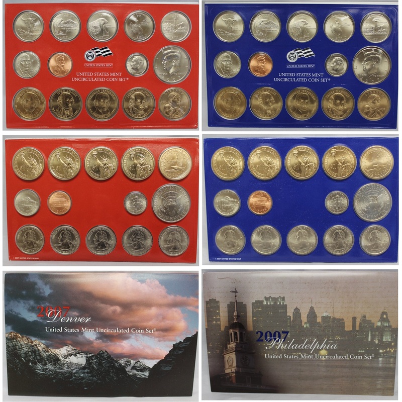 2007 PD US Mint set 10 Pack (OGP) 280 coins
