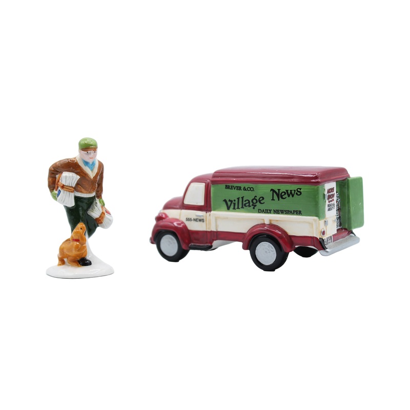 Department 56: 54593 Village News Delivery – Set of 2