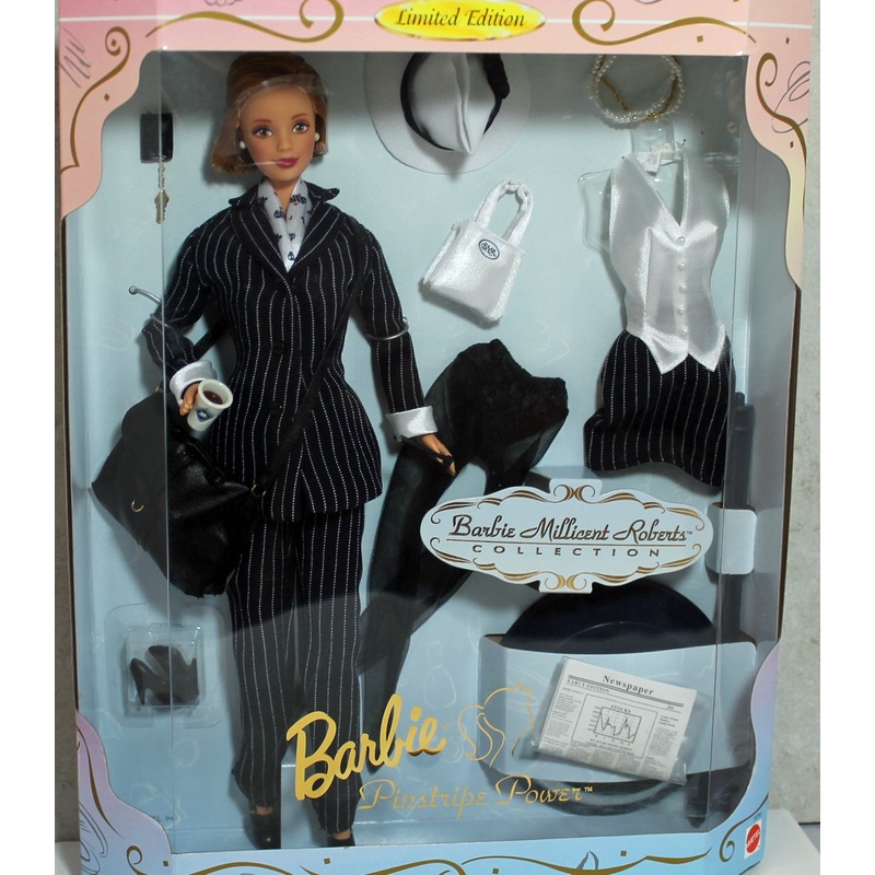 1997 Millicent Roberts Pinstripe Power Barbie (19791)