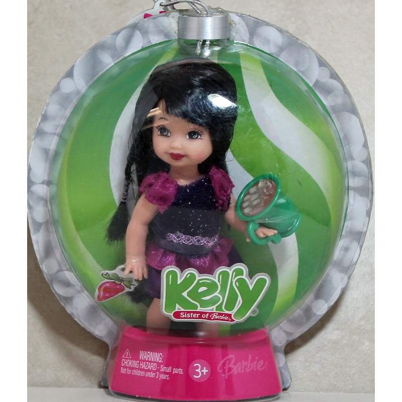2006 Happy Holiday Ornament Kelly Barbie (44007-K7663) – Purple Dress