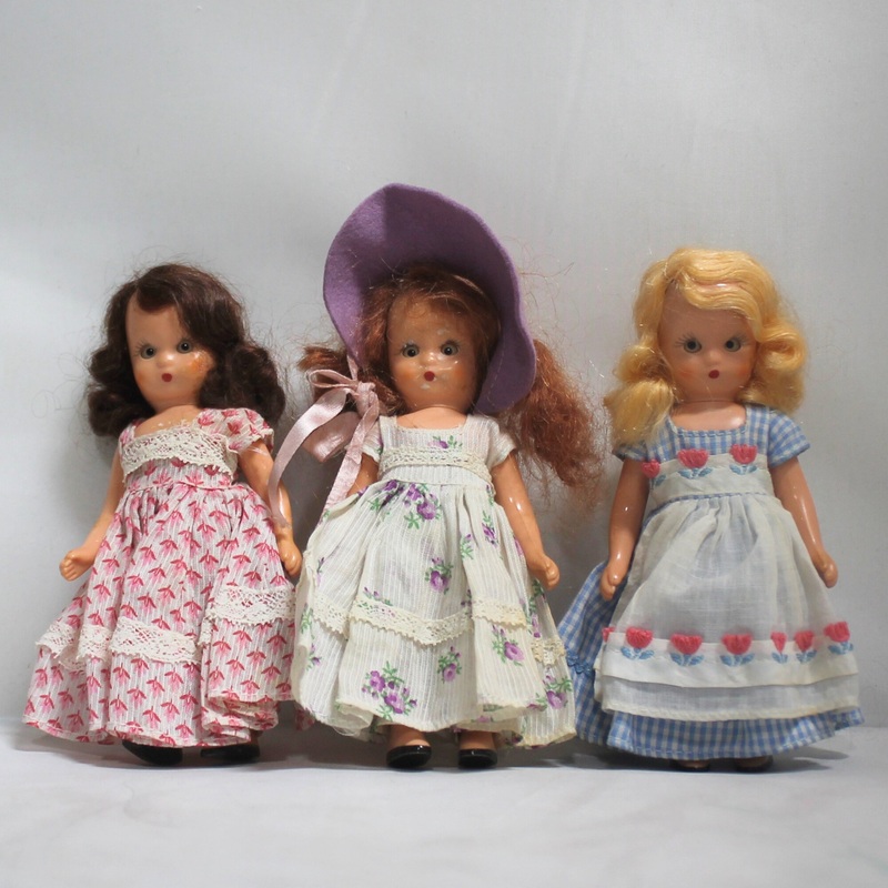Lot of 3 Nancy Ann Storybook Dolls