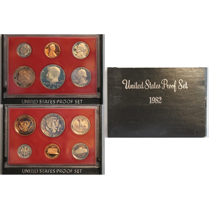 1982 Proof Set CN-Clad (OGP) 5 coins