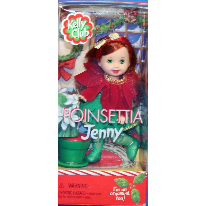 2001 Poinsettia Jenny Barbie (55646)