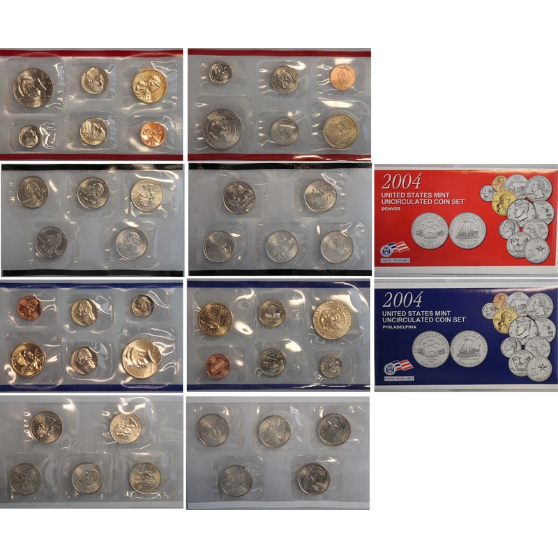 2004 PD US Mint Set (OGP) 22 coins