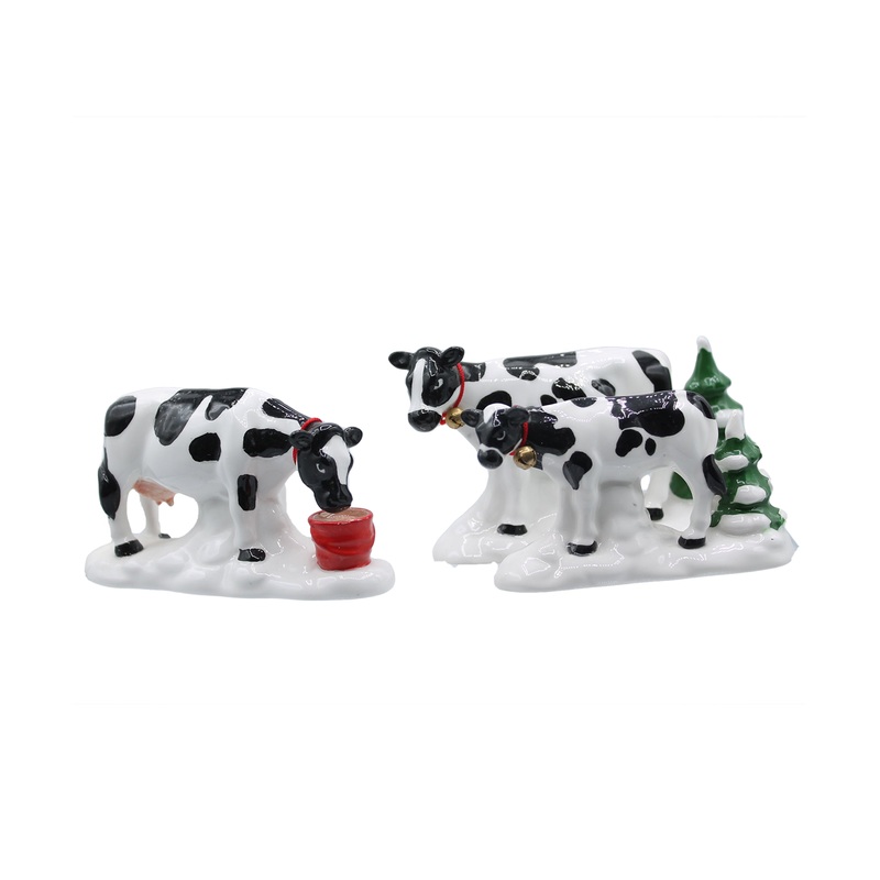 Department 56: 54550 A Herd of Holiday Heifers – Set of 3