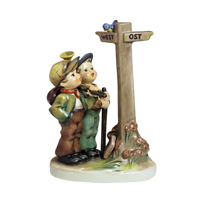 Hummel Figurine: Crossroads (Halt sign down Version) – 331