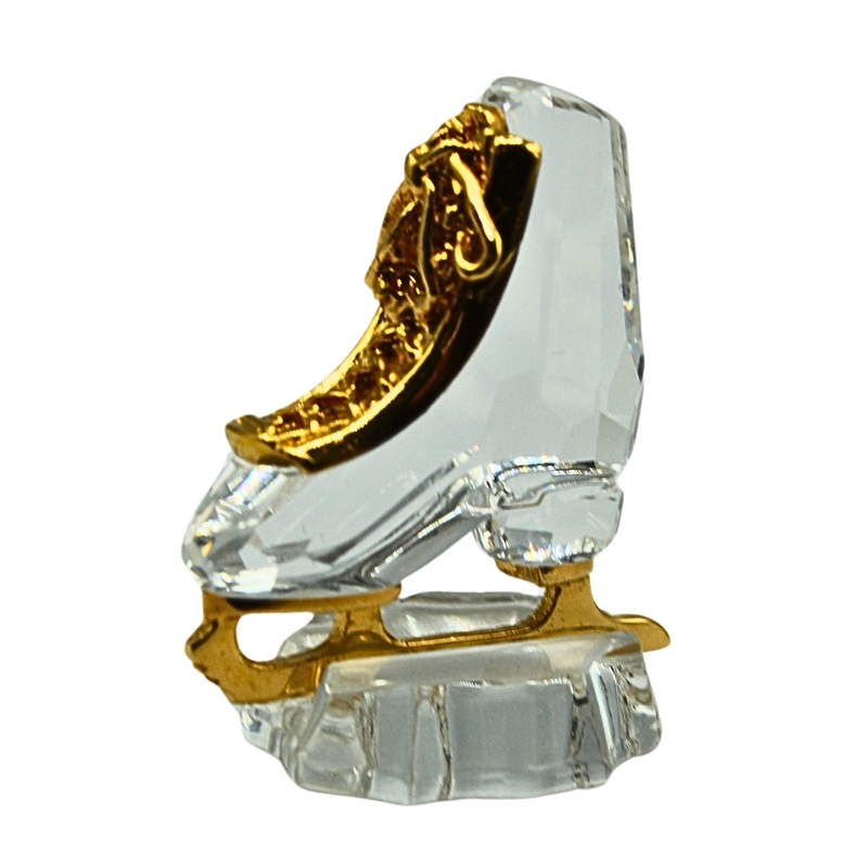 Swarovski Figurine: 183283 Gold Ice Skate