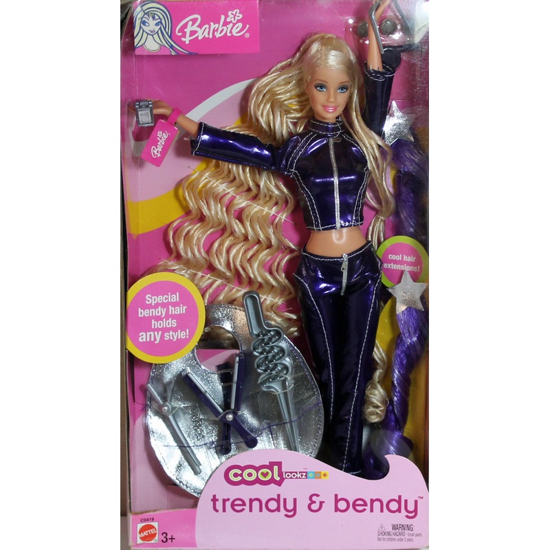 2003 Cool Lookz Trendy & Bendy Blonde Barbie (C0419)