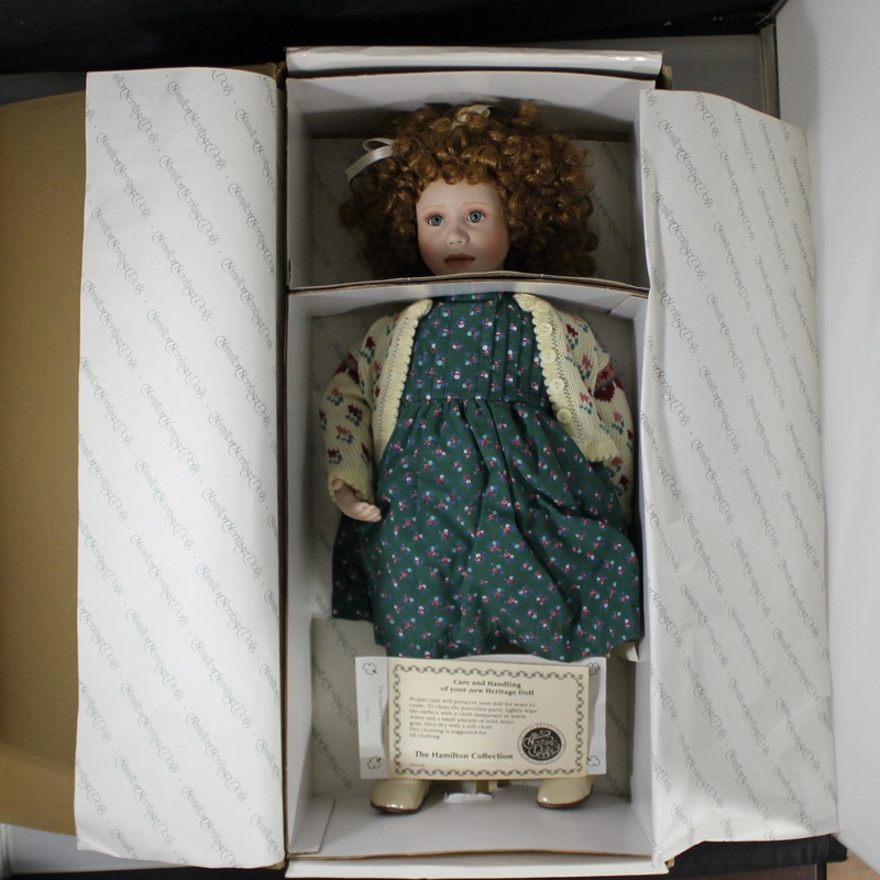 Hamilton Collection Christine Heath Orange Porcelain Doll – Erin