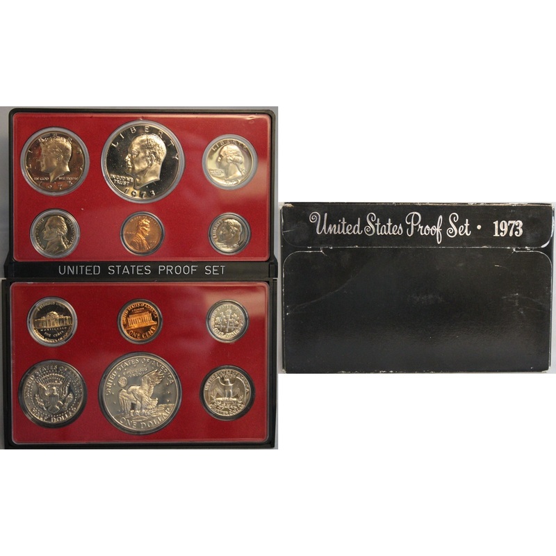1973 Proof Set CN-Clad (OGP) 6 coins