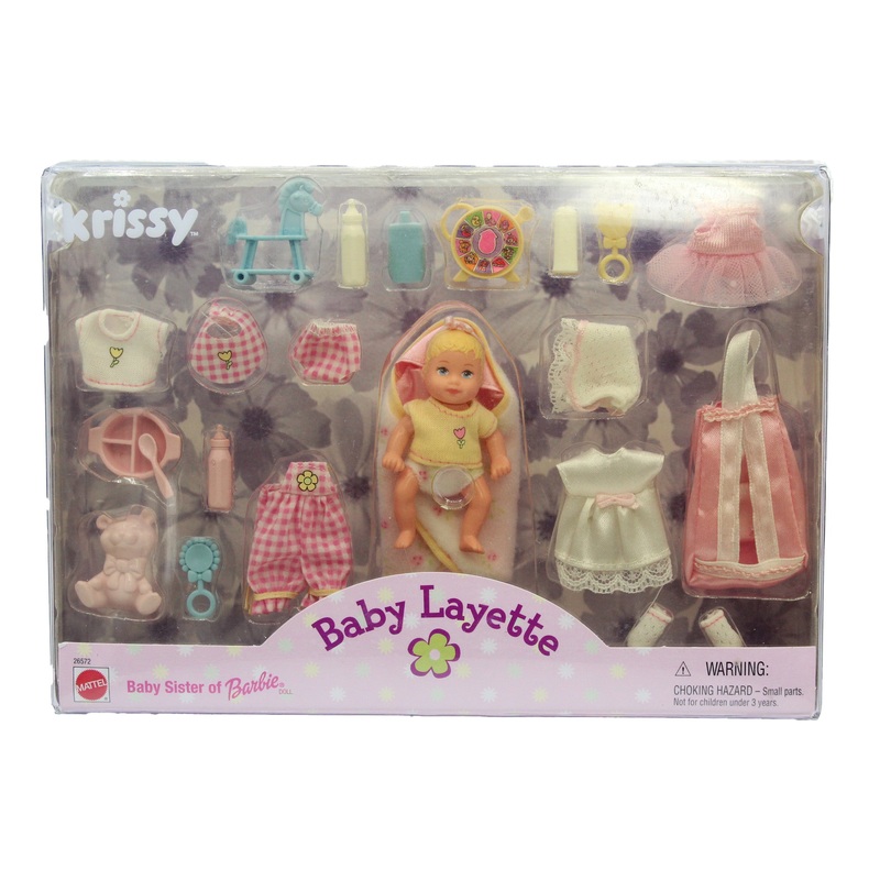 1999 Krissy Baby Layette Barbie (26572) – Gift Set
