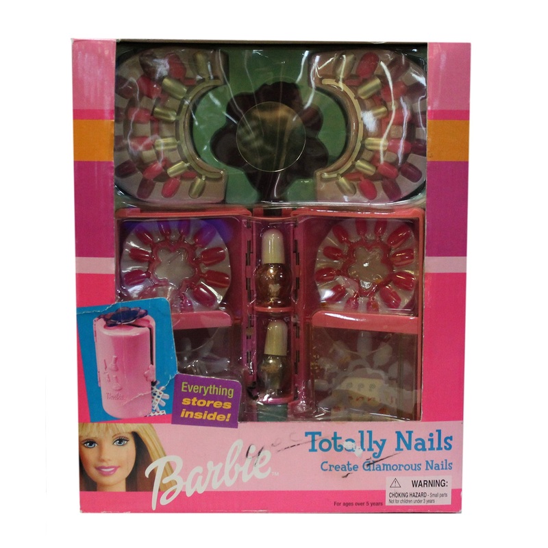 2001 Totally Nails Create Glamorous Nails Barbie (70074)