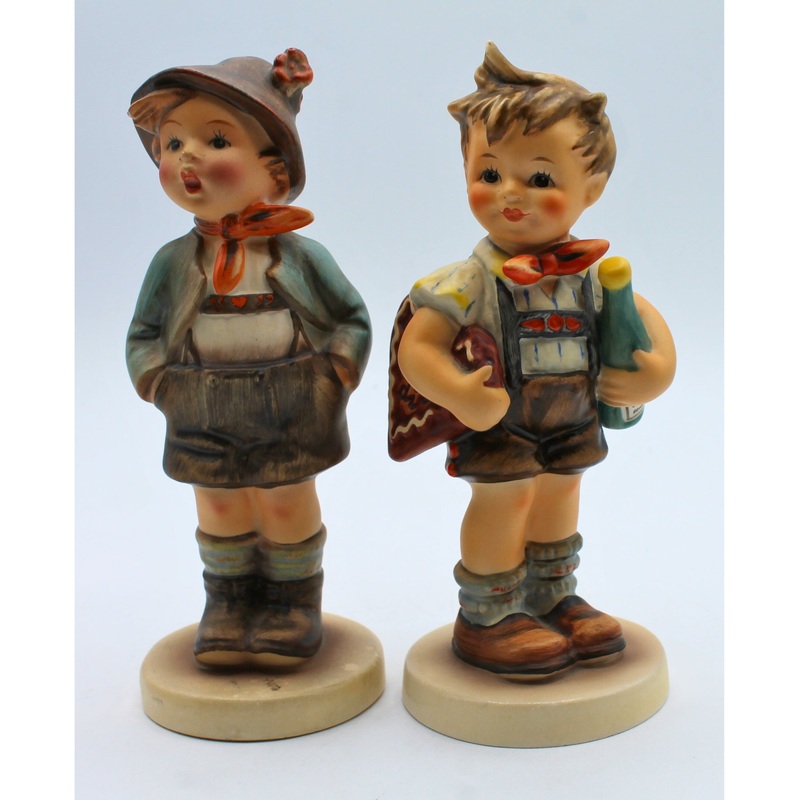 Hummel | Lot of 2: Little Goat Herder & Valentine Joy | Crazing