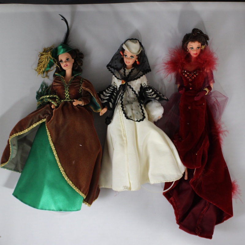 Lot of 3: Barbie as Scarlett O’Hara