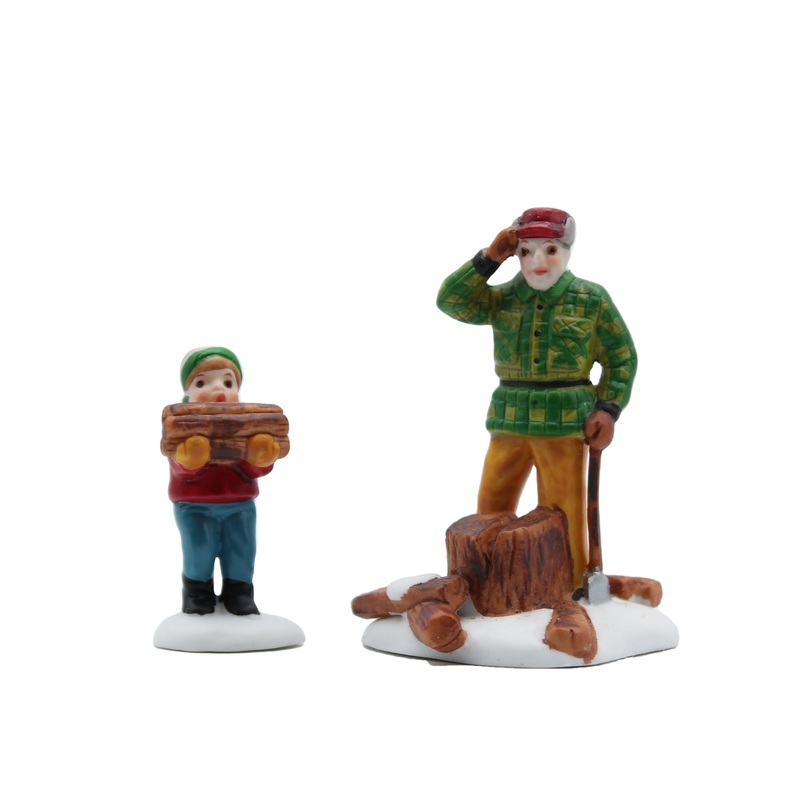 Department 56: 59862 Woodcutter and Son Set of 2 – Set of 2