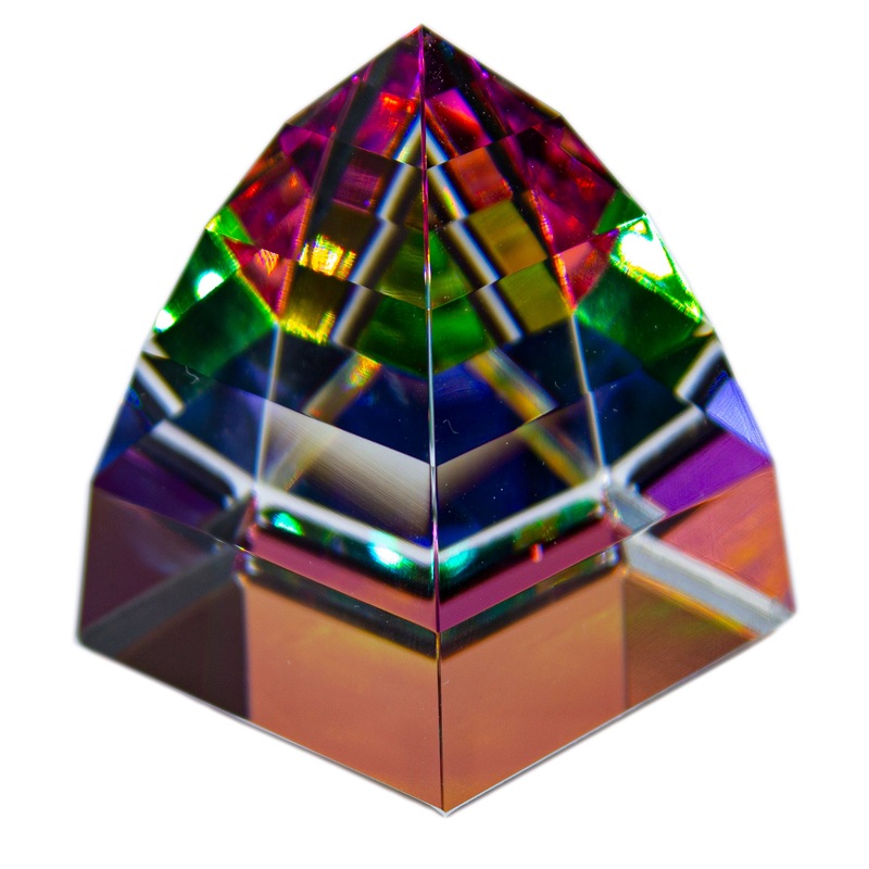 Swarovski Figurine: 135961 Pyramid Vitrail – Stained Glass