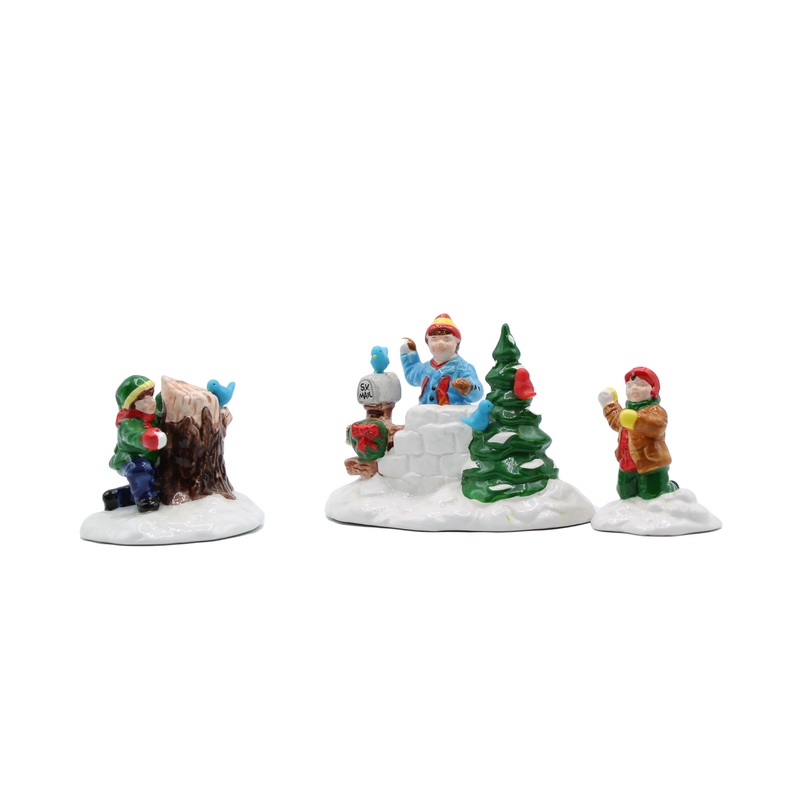 Department 56: 54143 Snowball Fort – Set of 3