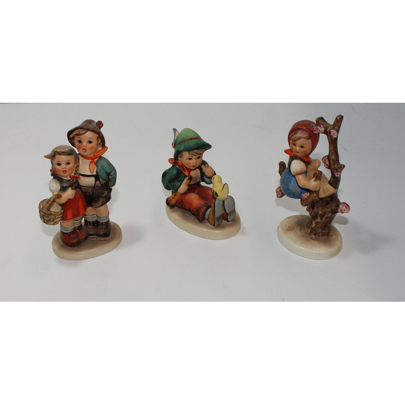 Hummel Figurine Lot Apple Girl, Singing, Surprise  (AP 1597 )