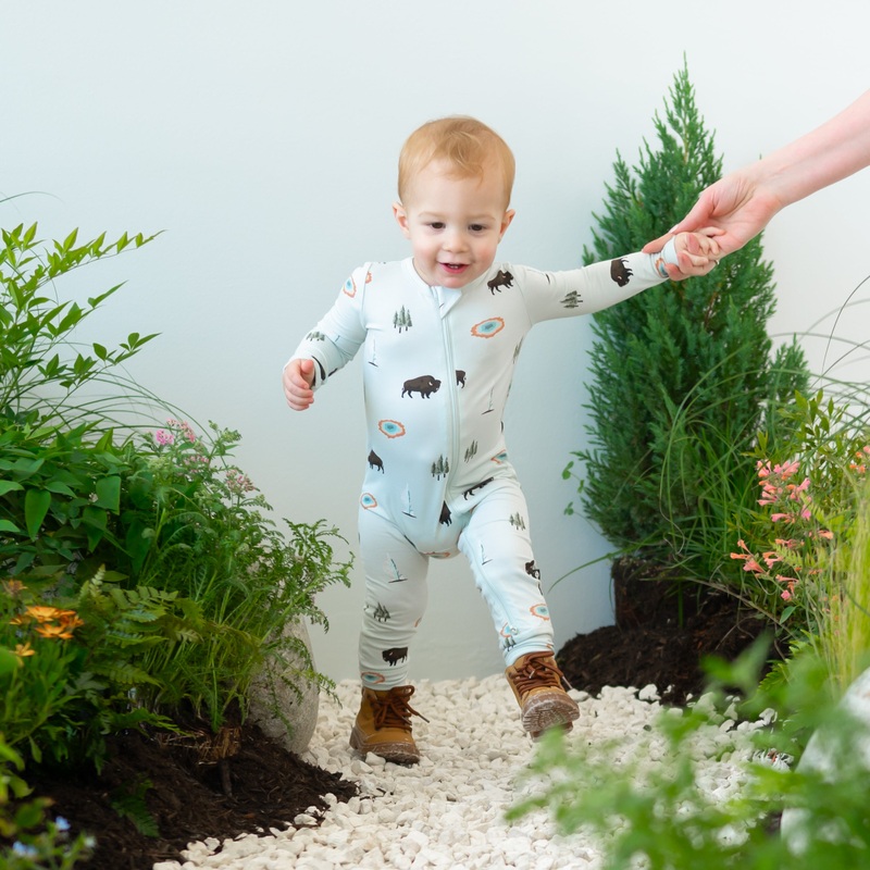Zippered Romper in Yellowstone