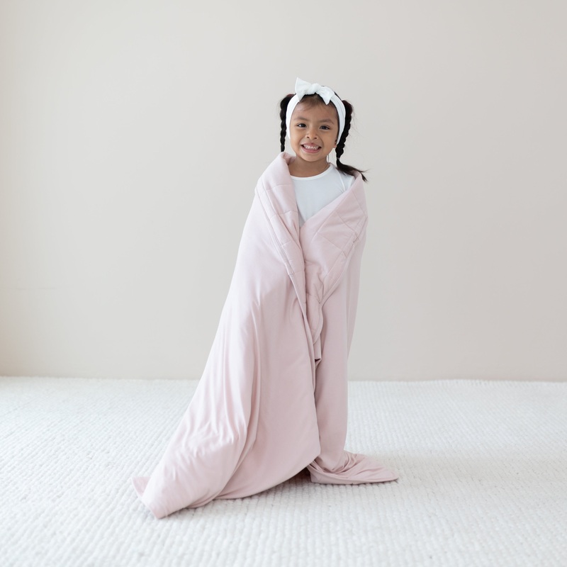 Youth Blanket in Blush 2.5