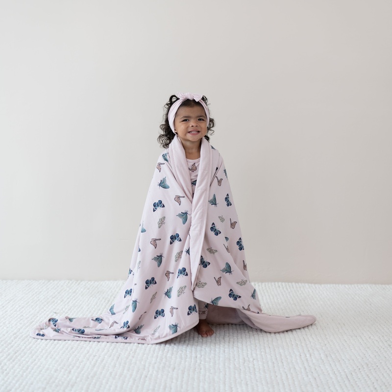 Youth Blanket in Blush Butterfly 2.5