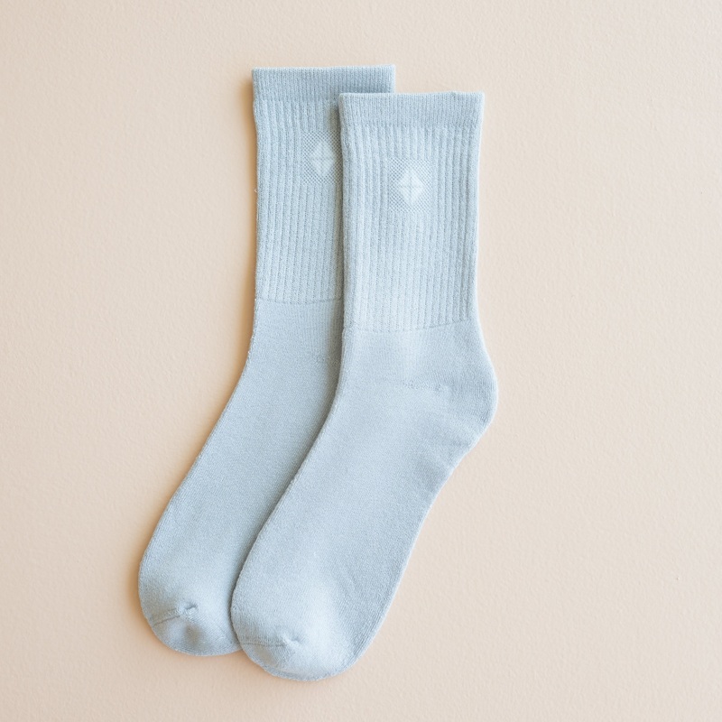 Adult Crew Socks in Storm