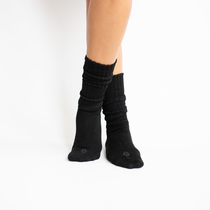 Adult Scrunch Socks in Midnight