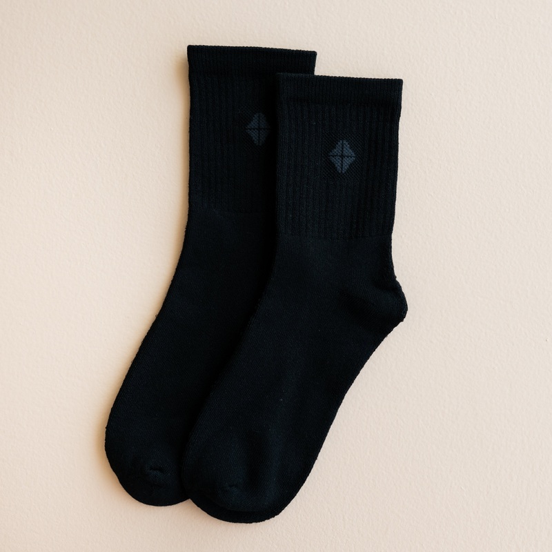 Adult Crew Socks in Midnight